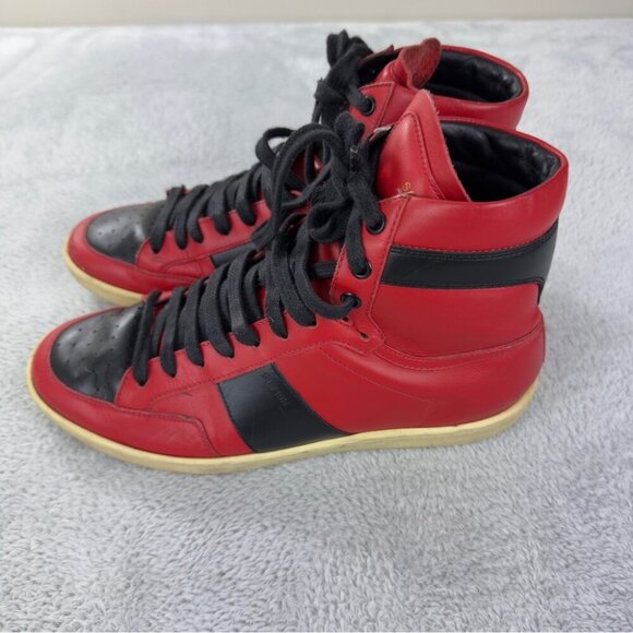 Saint Laurent Paris Men's Size 7 US/40 EU Classic SL/10H Leather 345416 Senakers - Picture 12 of 14